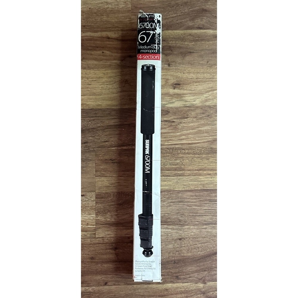 Sunpak 67" 6700M Monopod #G324 With Case  New in Box‎